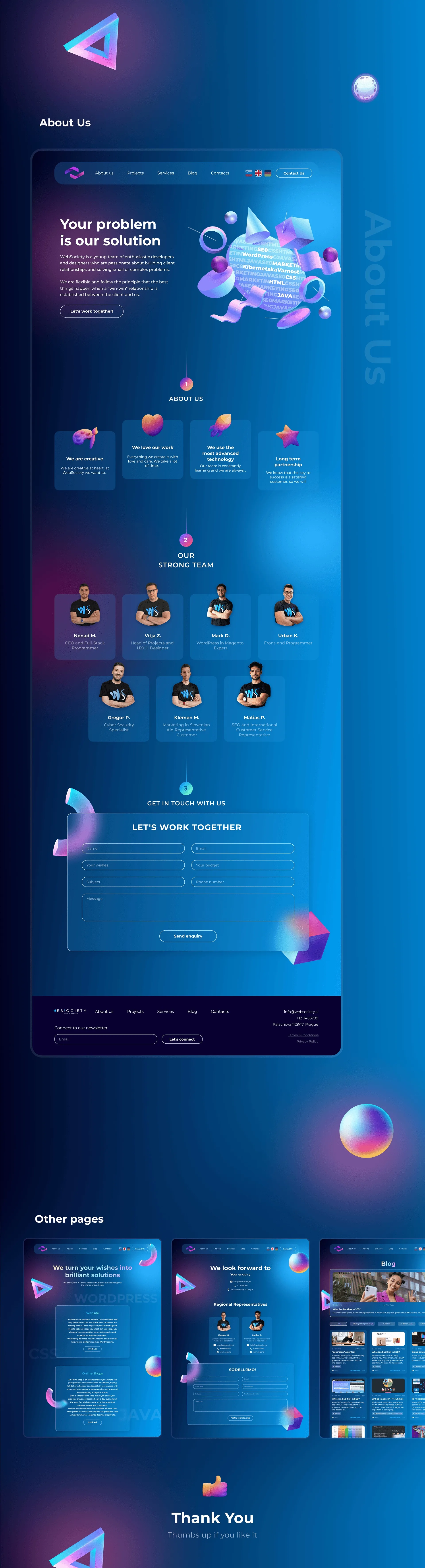 Websociety web studio website